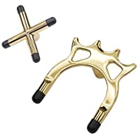 Accessotech Billar Snooker Billar Mesa Señal Latón Cross &amp- Araña Soporte Reposos